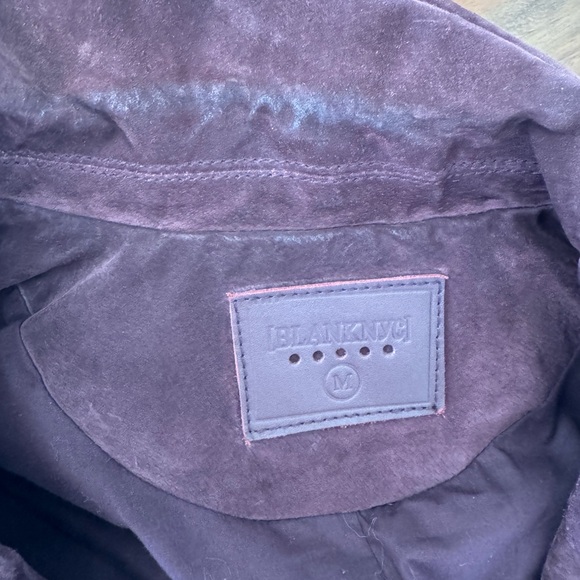 Blank NYC Burgundy Suede Moto Jacket - Picture 8 of 8